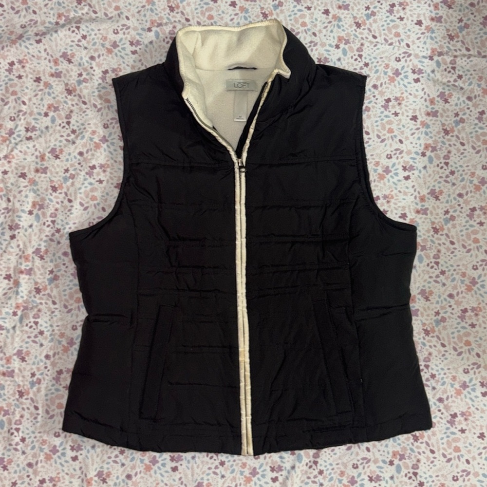 Ann Taylor Loft Puffer Vest Womens Medium
